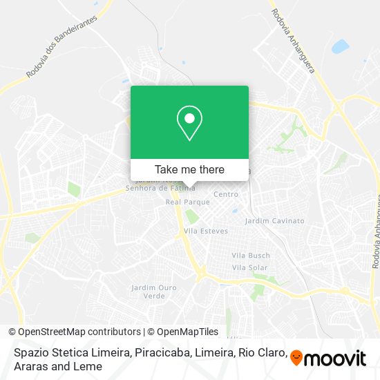 Spazio Stetica Limeira map