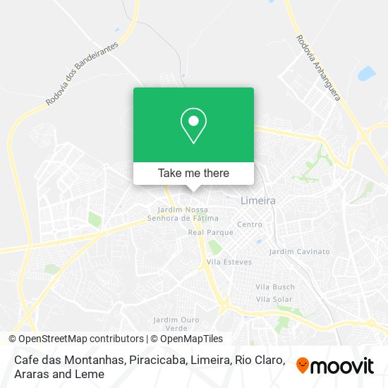 Cafe das Montanhas map