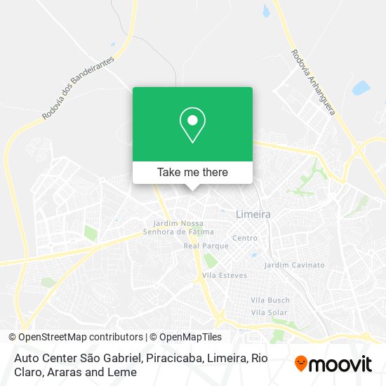 Mapa Auto Center São Gabriel