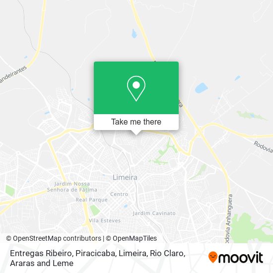 Entregas Ribeiro map