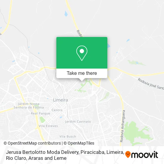 Jerusa Bertolotto Moda Delivery map