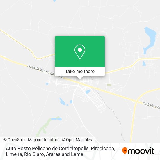 Auto Posto Pelicano de Cordeiropolis map