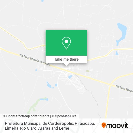 Prefeitura Municipal de Cordeiropolis map