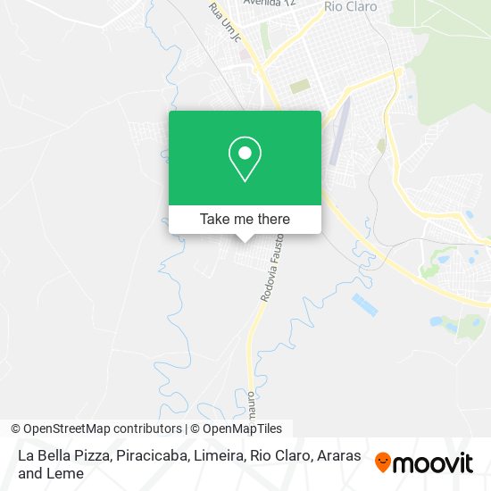 Mapa La Bella Pizza