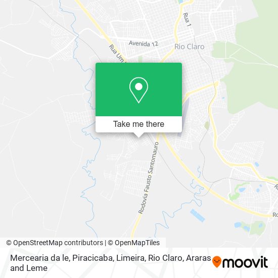 Mapa Mercearia da le