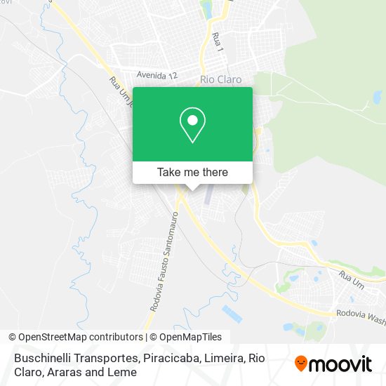 Buschinelli Transportes map