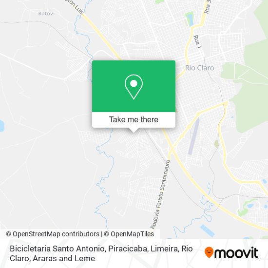 Bicicletaria Santo Antonio map