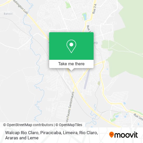 Walcap Rio Claro map