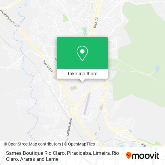 Mapa Samea Boutique Rio Claro