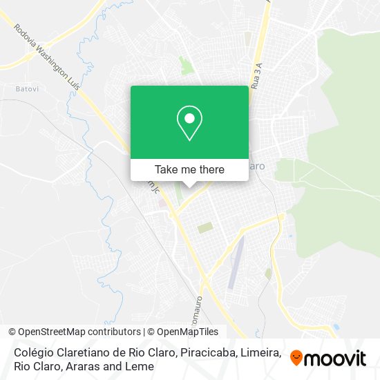 Colégio Claretiano de Rio Claro map