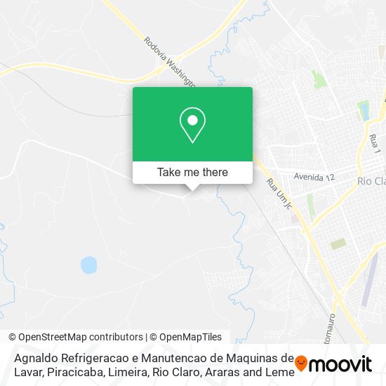 Agnaldo Refrigeracao e Manutencao de Maquinas de Lavar map