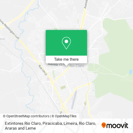 Extintores Rio Claro map