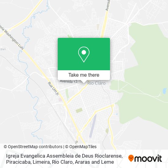Igreja Evangelica Assembleia de Deus Rioclarense map