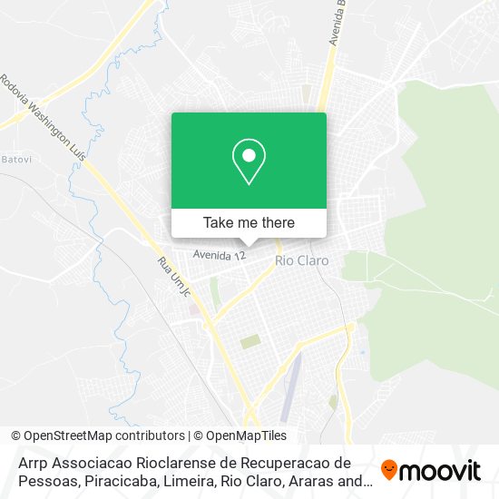 Arrp Associacao Rioclarense de Recuperacao de Pessoas map