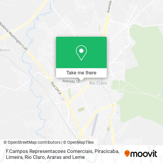 Mapa F.Campos Representacoes Comerciais