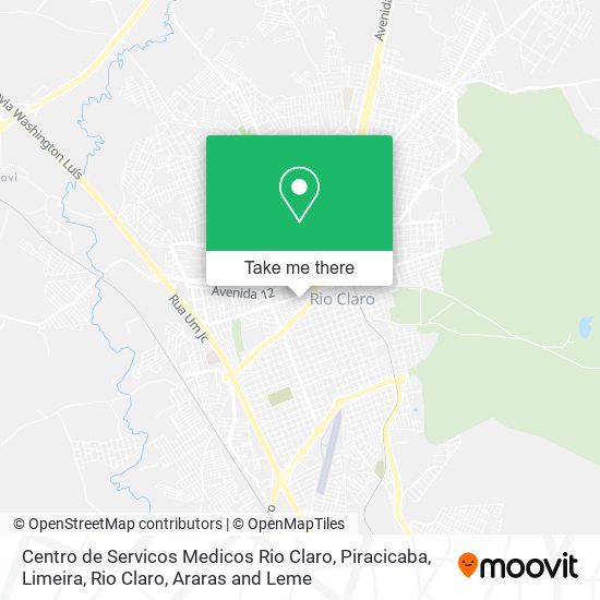 Centro de Servicos Medicos Rio Claro map