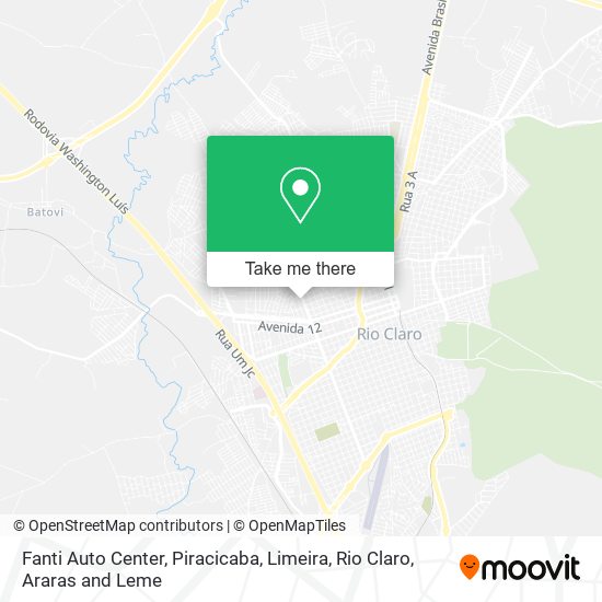 Mapa Fanti Auto Center