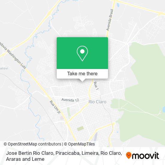 Mapa Jose Bertin Rio Claro