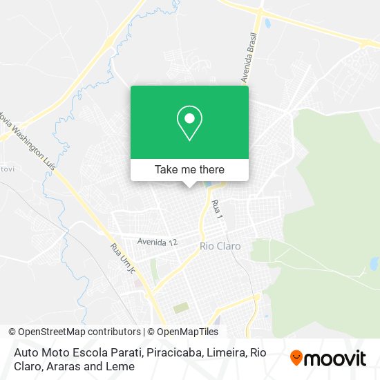 Auto Moto Escola Parati map