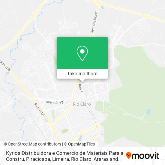 Mapa Kyrios Distribuidora e Comercio de Materiais Para a Constru