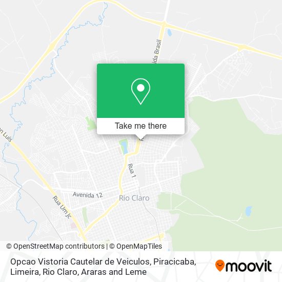 Opcao Vistoria Cautelar de Veiculos map