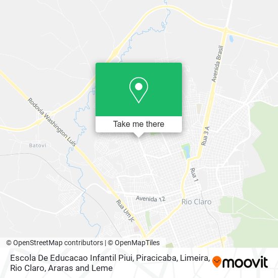 Mapa Escola De Educacao Infantil Piui