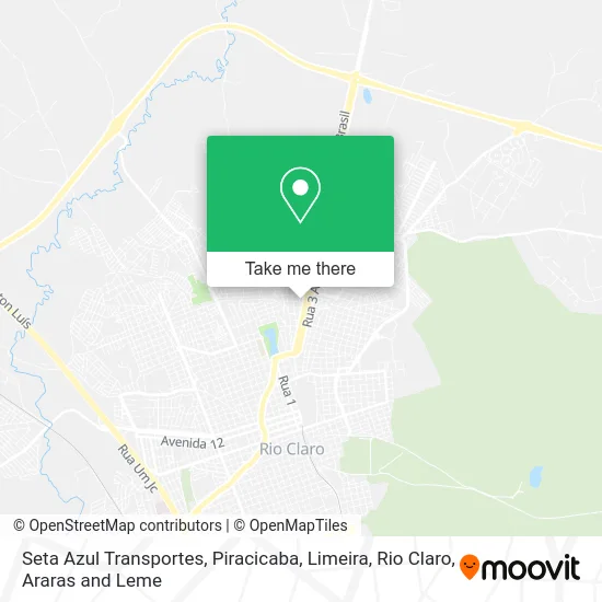 Seta Azul Transportes map