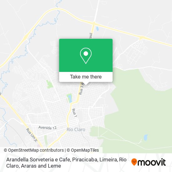 Mapa Arandella Sorveteria e Cafe