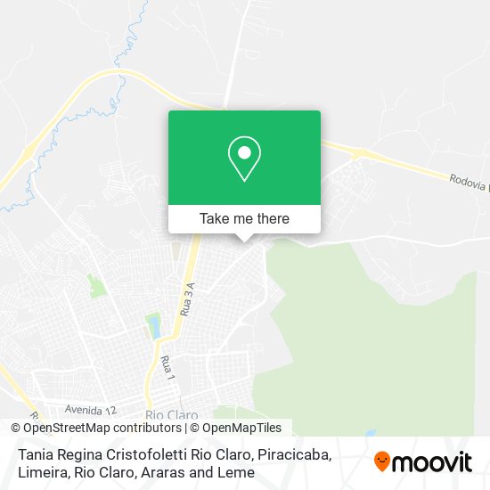 Tania Regina Cristofoletti Rio Claro map