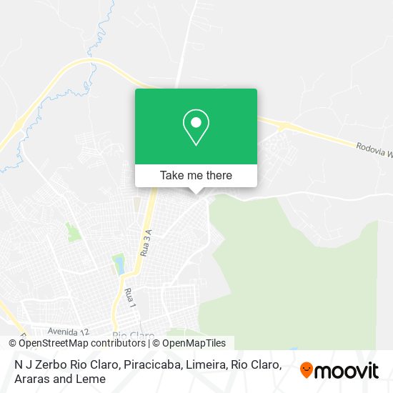 N J Zerbo Rio Claro map