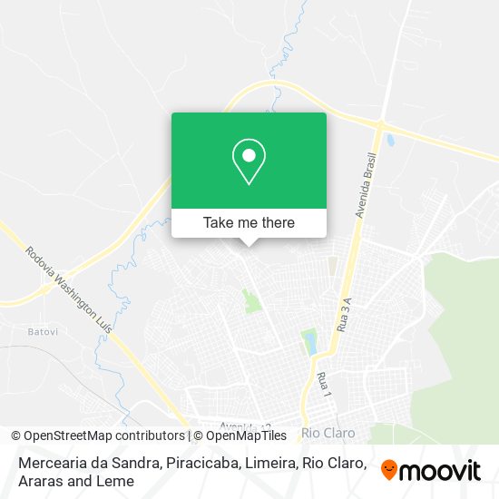 Mapa Mercearia da Sandra