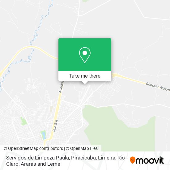 Mapa Servigos de Limpeza Paula