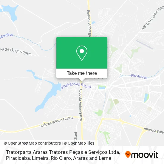 Tratorparts Araras Tratores Peças e Serviços Ltda map