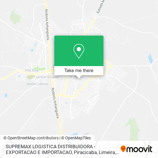 SUPREMAX LOGISTICA DISTRIBUIDORA - EXPORTACAO E IMPORTACAO map