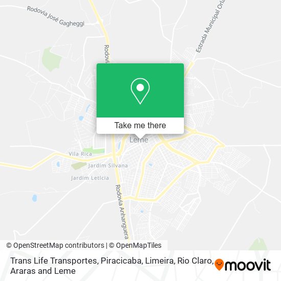 Mapa Trans Life Transportes