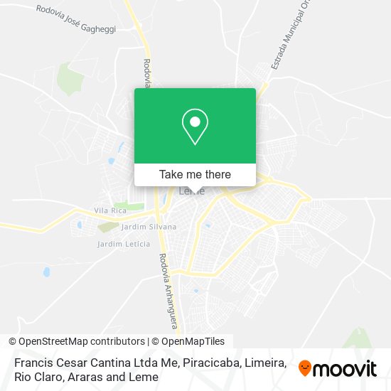 Mapa Francis Cesar Cantina Ltda Me