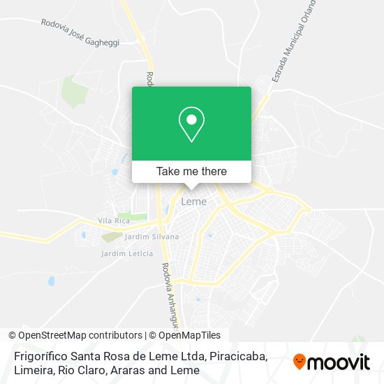 Frigorífico Santa Rosa de Leme Ltda map