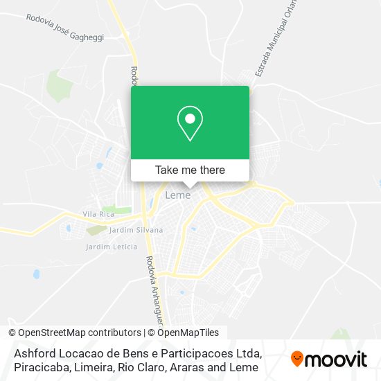 Ashford Locacao de Bens e Participacoes Ltda map