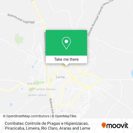 Mapa Combatec Controle de Pragas e Higienizacao