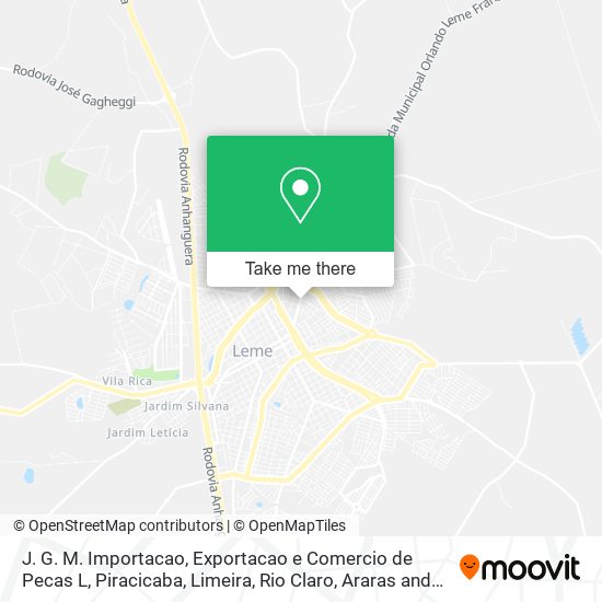 J. G. M. Importacao, Exportacao e Comercio de Pecas L map