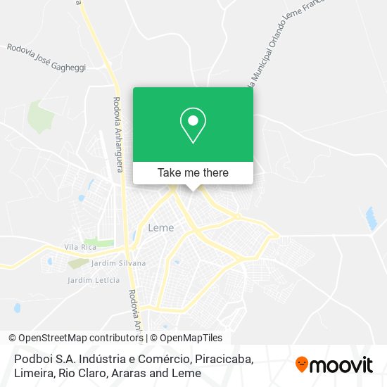 Mapa Podboi S.A. Indústria e Comércio