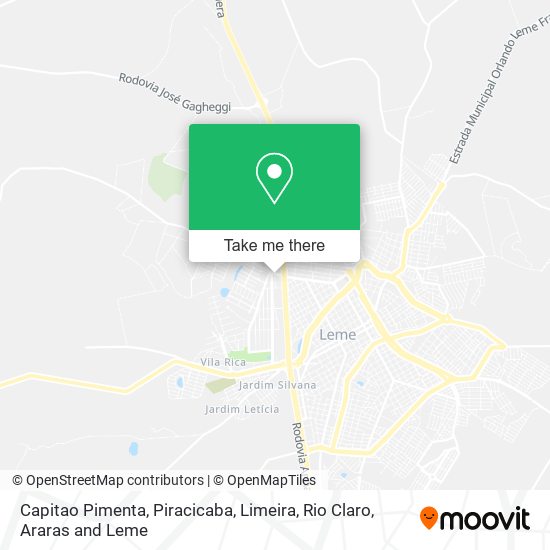 Capitao Pimenta map