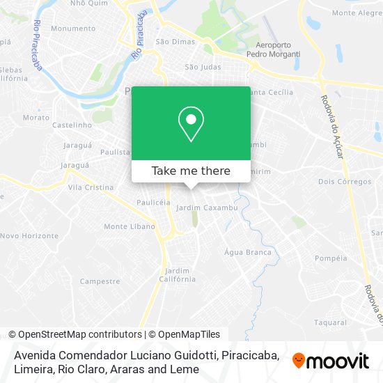 Avenida Comendador Luciano Guidotti map
