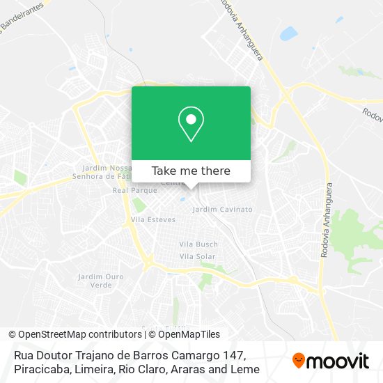 Mapa Rua Doutor Trajano de Barros Camargo 147