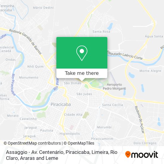 Assaggio - Av. Centenário map