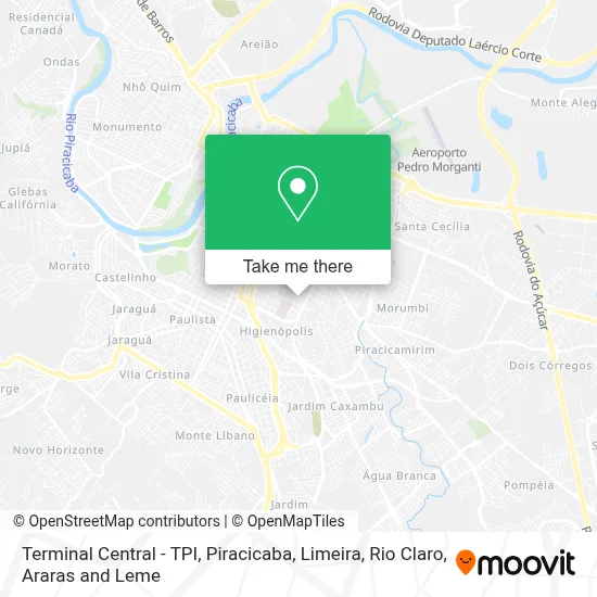 Terminal Central - TPI map