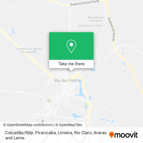Calçadão/Rdp map