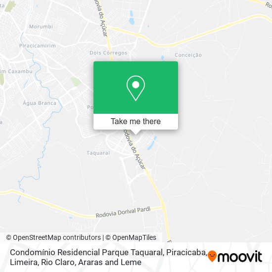 Mapa Condomínio Residencial Parque Taquaral