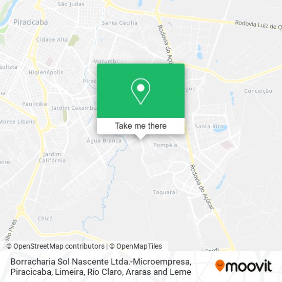 Mapa Borracharia Sol Nascente Ltda.-Microempresa