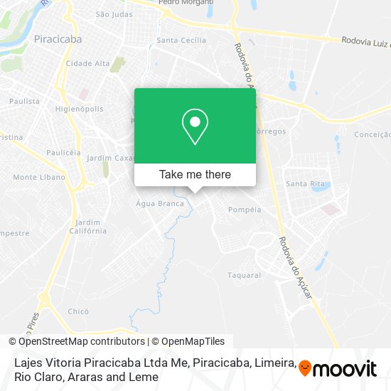 Lajes Vitoria Piracicaba Ltda Me map